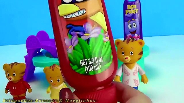 Daniel Tigre em Português Daniel Tigers Neighborhood Family Bath Paint bathtime toy Tintas de Banho