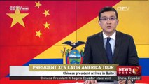 Chinese President Xi Jinping arrives in Quito
