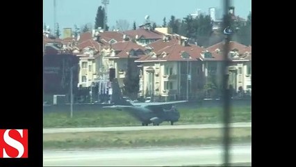 İran�da düşen Türk uçağında hayatını kaybedenlerden 10’unun cenazesi askeri uçakla İstanbul’a getirildi