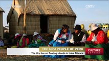 The Uru live on floating islands in Lake Titicaca