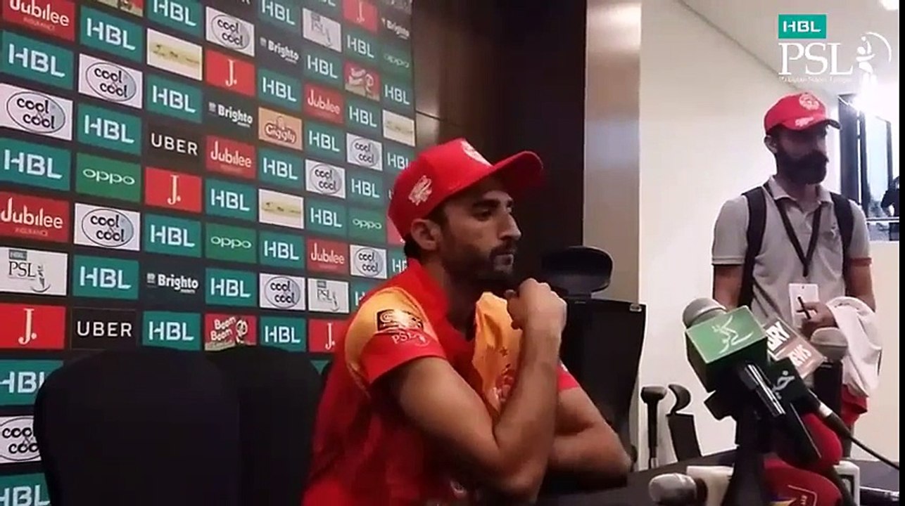Zafar Gohar Press Conference  Islamabad United Vs Peshawar Zalmi  10 March  HBL PSL 2018 - YouTube