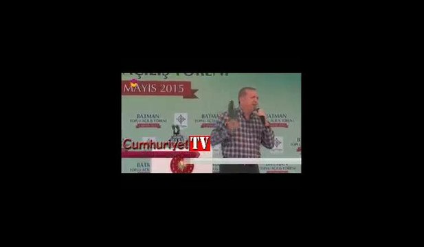 Erdoğan kürsüden Kuran gösterdi