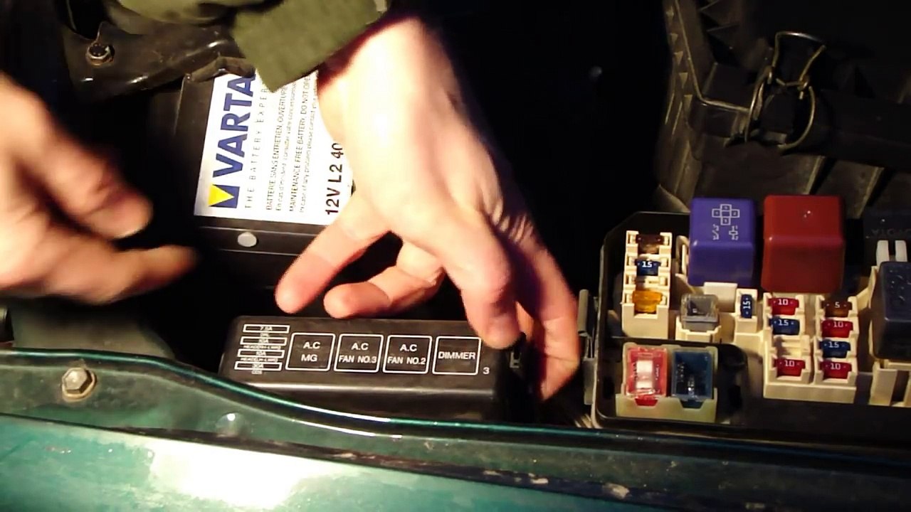 How to locate fuseboxes places in Toyota Corolla video Dailymotion