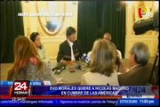 Evo Morales quiere a Nicolás Maduro en Cumbre de las Américas