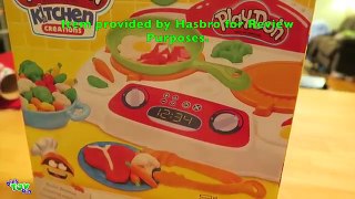 Chef Teagan Cooks some Fish and Eggs on the Play Doh Sizzling Stovetop! Bins Toy Bin