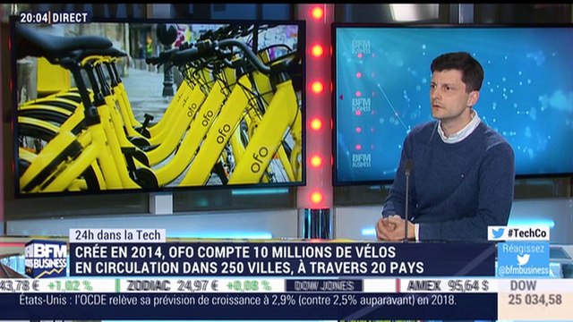 24h dans la Tech: La start-up chinoise Ofo lève 866 millions de dollars - 13/03