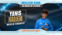 Yanis Hadjem remporte le trophée Boulanger du meilleur jeune du mois