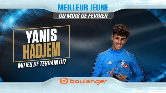 Yanis Hadjem remporte le trophée Boulanger du meilleur jeune du mois