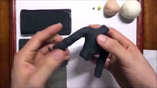 Como hacer a GOKU BLACK en plastilina Dragon ball super. how to make Black Goku IN CLAY DIY tutorial