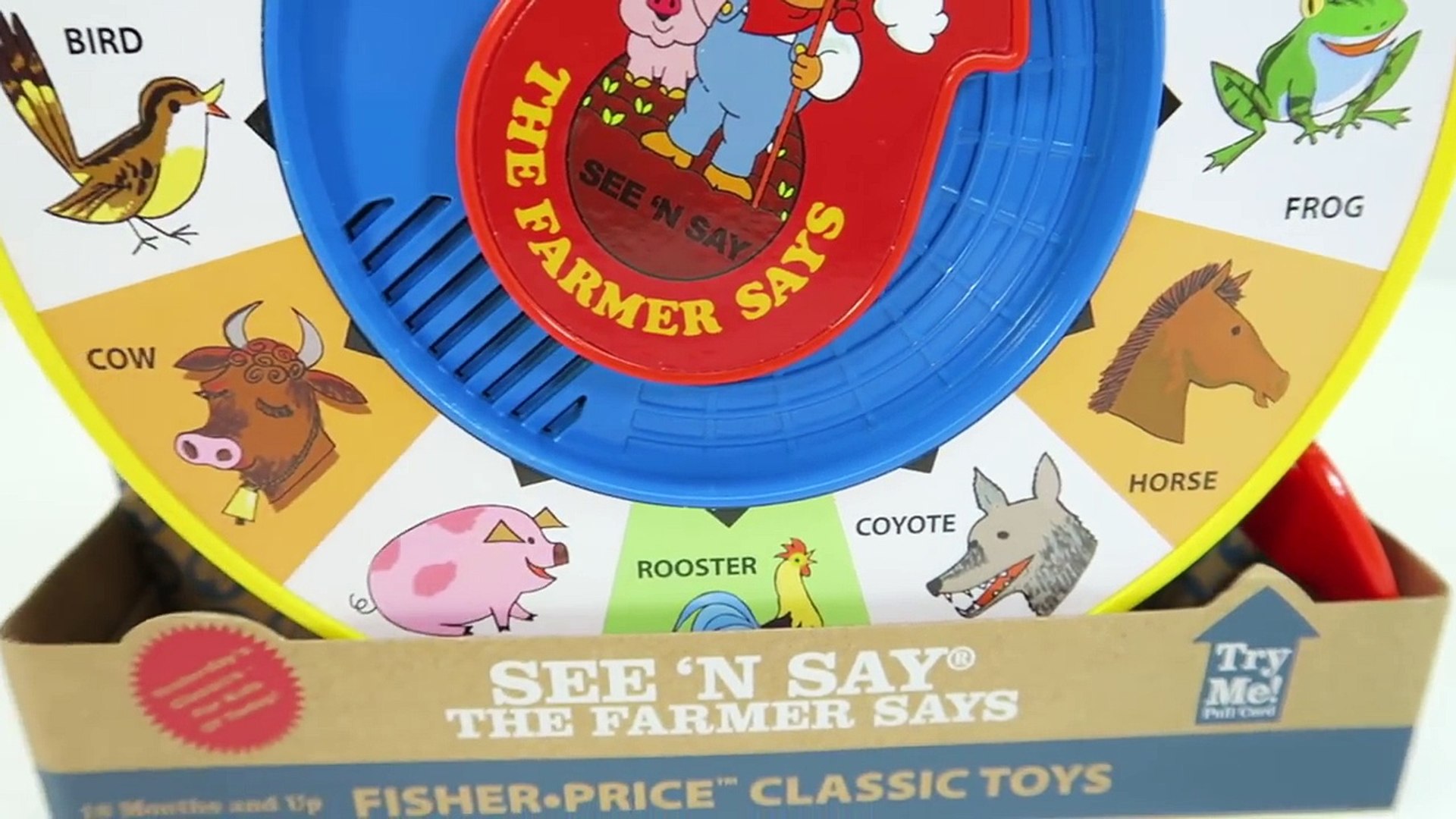 See 'n Say Fisher Price See & Say Animal Sounds Developmental Heavy Duty Toy 9" 
