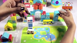 Building Blocks Toys for Children | Cars | Ambulance | Bus | Fire truck | Little Soldiers