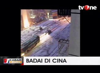 Hujan Badai Es Landa Cina