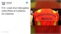 Pyrénées-Orientales. Deux morts dans un accident d'hélicoptère.