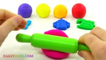 Glitter Play Doh Balls with Baby Theme Molds Fun and Creative for Kids and Children EggVideos.com