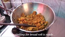 Potato Bread Roll Recipe-Bread Roll Recipe-Potato Stuffed Bread Roll Recipe By Healthy Food Kitchen