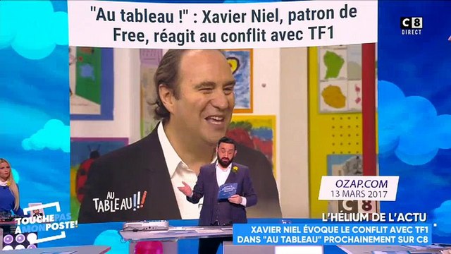 Au tableau ! : Cyril Hanouna pousse un coup de gueule contre C8