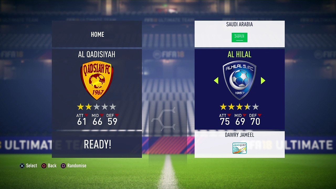 Al qadisiyah al hilal fifa 18