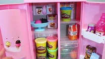 Ice Cream Maker Fridge Refrigerator Play Doh Toy Surprise Eggs Toys