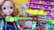 Elsa and Anna Toddlers Giant Candy Land Store Eat Food Dolls Barbie Giant Gummy Bear Toys In Action