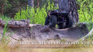 RC Cars in Mud | Tamiya Tundra, Axial Rubicon, Hummer H2, Defender 90, RC4WD Subzero, HG 401 Part 3