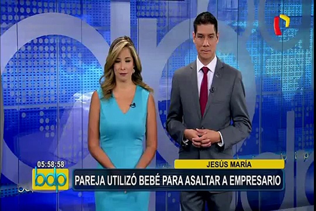 Jesús María: pareja utilizó a bebé para asaltar a empresario