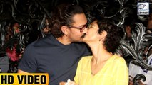 Aamir Khan KISSES Wife Kiran Rao In Front Of Media