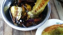 How To Make Fried Eggplant And Bamboo Shoot Soup With Pork Village Food Recipes