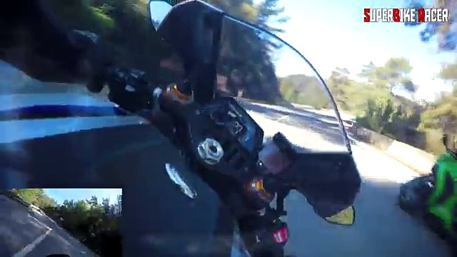 Yamaha R1M Vs Kawasaki Ninja ZX10R GoPro Motorcycle Gyro Stabilizer Video