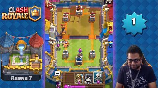Clash Royale - Level 1 Arena 7 Royal Arena Record 2000+ Trophies! How?!
