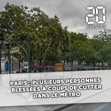 Paris: Plusieurs personnes blessées à coups de cutter dans le métro
