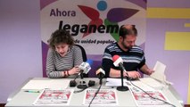 Rueda de prensa de Leganemos del 14 de marzo de 2018