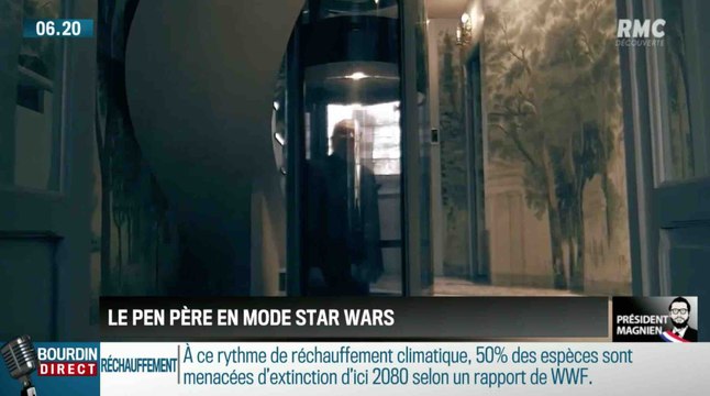 Quand Jean-Marie Le Pen se prend pour Dark Vador - ZAPPING ACTU DU 14/03/2018