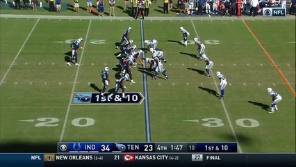 2016 - Marcus Mariota hits Tajae Sharpe in hurry up offense for 21 yards