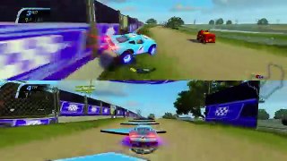 Cars 3: Driven to Win Gameplay Team Dinoco Lightning McQueen vs Team Rusteze