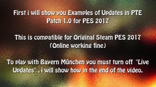 [PES 2017] PTE Patch 1.0 : Download + Install on PC