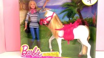Barbie paard en pop – speelgoed unboxing en demonstratie Nederlands
