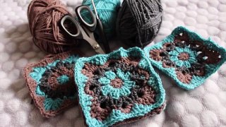 DIY Granny Square für eine Nackenrolle TEIL 1