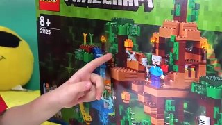 PAULINHO E O LEGO MINECRAFT A CASA NA ARVORE DA FLORESTA - Brinquedos de Lego para Crianças