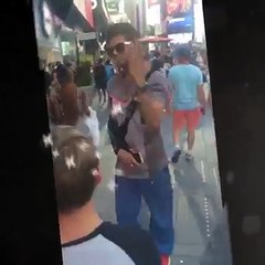 Following Maniesh Paul in Times Square, NY