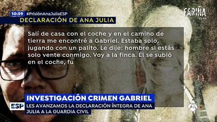 La confesión de Ana Julia Quezada: "Nos peleamos por el hacha, se la quité y con la rabia acabé asfixiándole, tapándole la nariz y la boca"