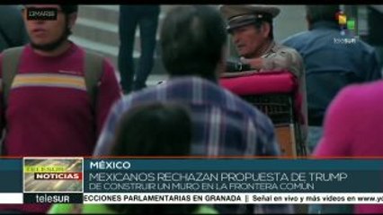 Rechazan visita de Trump a California para checar prototipos del muro