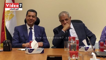 على هامش مشاركته فى مؤتمر "المشروعات القومية والإستراتيجية الكبرى فى مصر "