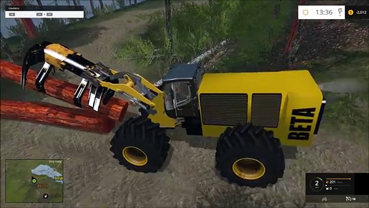 Farming simulator 15 | Clear Cut RedWood Trees