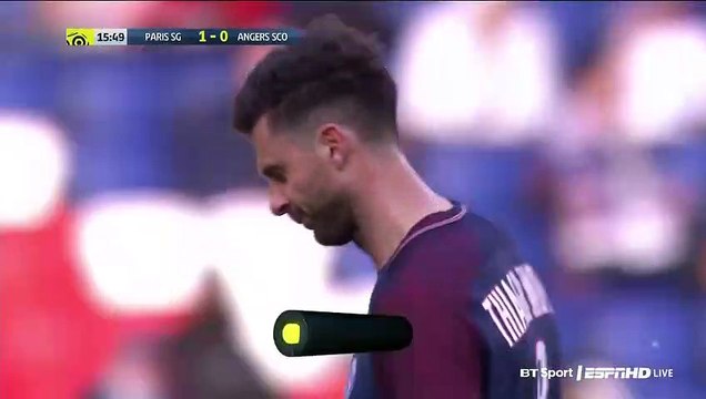 Carton rouge Thiago Motta lors PSG - Angers