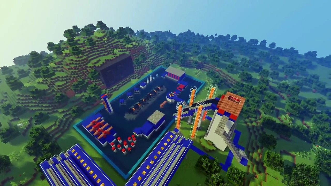 Realistic Minecraft - REALISTIC WIPEOUT WATERPARK IN MINECRAFT !? - (Minecraft Roleplay)