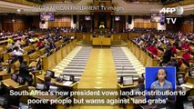 South Africa's new president vows faster land redistribution