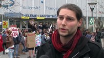 SOCIAL/ Manifestation anti-macron à Tours - 14/03/2018