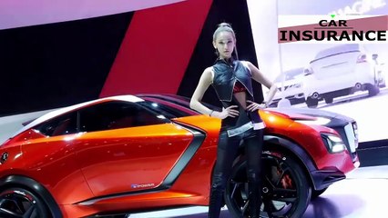 Korean beautiful girls Show Car Insurance 2017