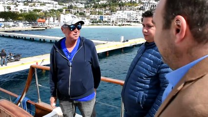 Astipalya Adası'nda bağlanan tekne Bodrum'a getirildi - MUĞLA