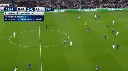 Lionel  Messi Second Goal - Barcelona 3-0 Chelsea - 14.03.2018 ᴴᴰ